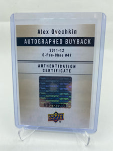 2011-12 O-Pee-Chee Alex Ovechkin Auto Card