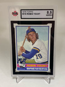 1976 Topps #316 Robin Yount KSA 8.5