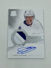 Load image into Gallery viewer, 2016-17 UD The Cup Hockey Kasperi Kapanen Rookie Jersey Auto /249
