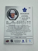 Load image into Gallery viewer, 2016-17 UD The Cup Hockey Kasperi Kapanen Rookie Jersey Auto /249
