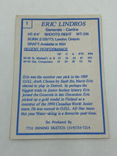 Load image into Gallery viewer, 1989-90 Oshawa Generals #1 Eric Lindros Auto
