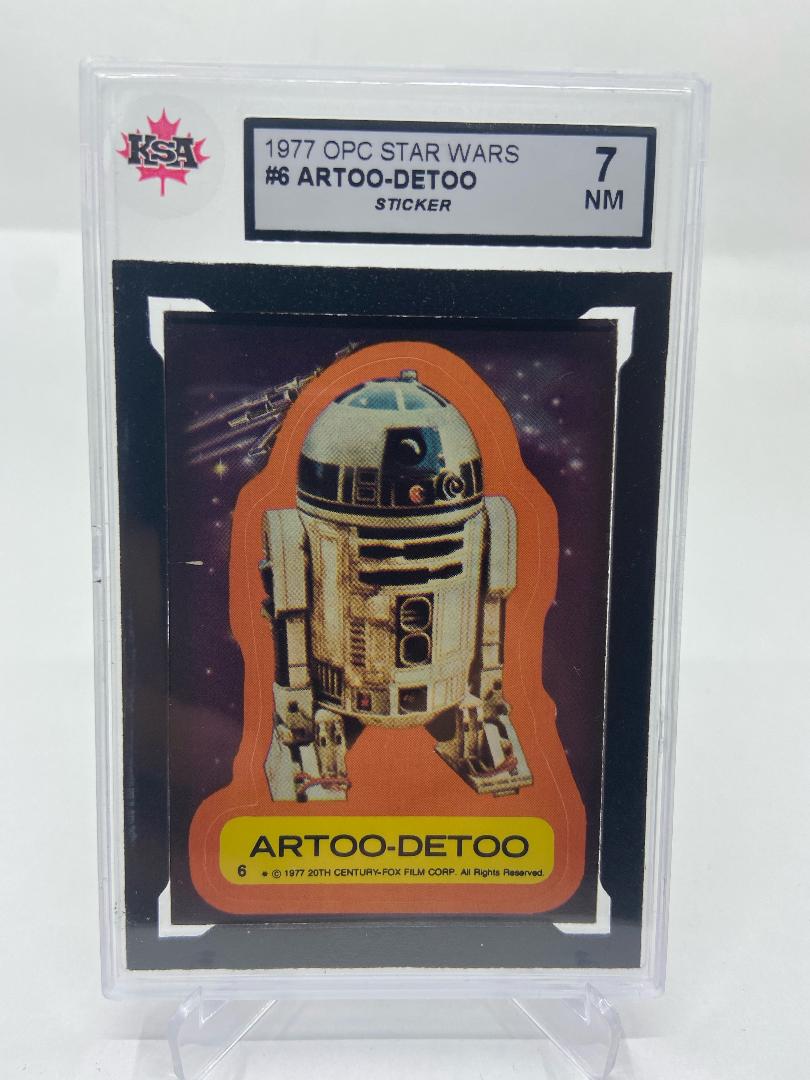 1977 OPC Star Wars #6 Artoo-Detoo Sticker KSA 7