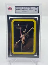 Load image into Gallery viewer, 1977 OPC Star Wars #11 Battle In Outer Space! Sticker KSA 7
