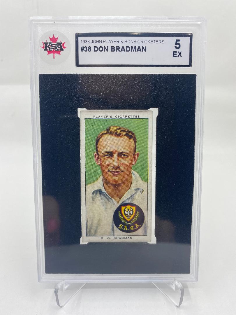 1938 John Player & Sons Cricketers Tobacco #38 Don Bradman KSA 5