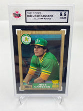Load image into Gallery viewer, 1987 Topps #620 Jose Canseco All-Star Rookie KSA 9.5
