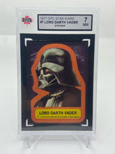 Load image into Gallery viewer, 1977 OPC Star Wars #7 Lord Darth Vader Sticker KSA 7
