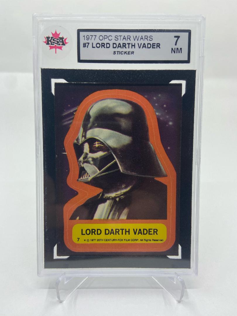 1977 OPC Star Wars #7 Lord Darth Vader Sticker KSA 7