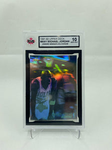 1991-92 Upper Deck #AW1 Michael Jordan Hologram KSA 10