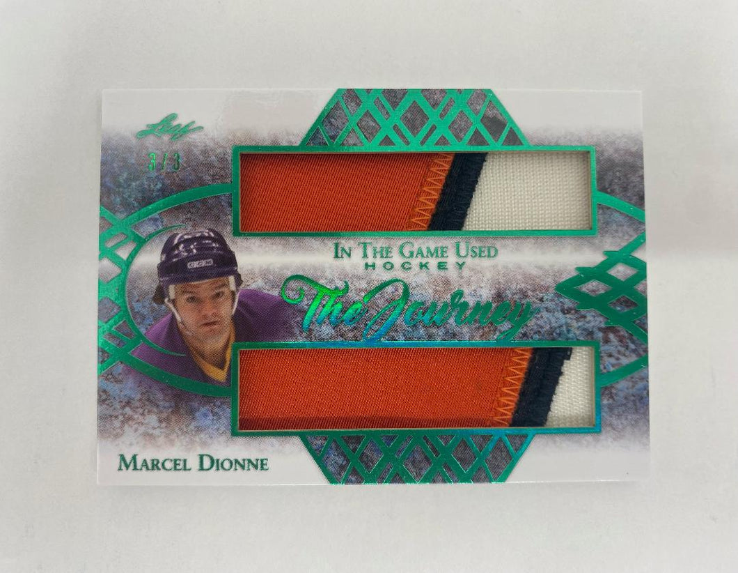2019-20 Leaf #TJ-08 The Journey - Marcel Dionne ITG Used Hockey Patch /3