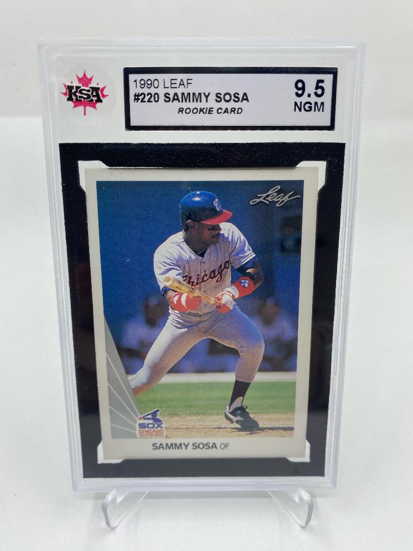 1990 Leaf #220 Sammy Sosa Rookie KSA 9.5