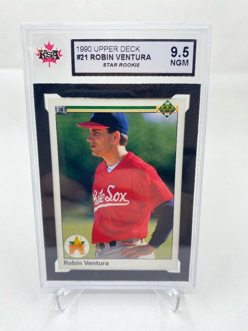 1990 Upper Deck #21 Robin Ventura Star Rookie KSA 9.5